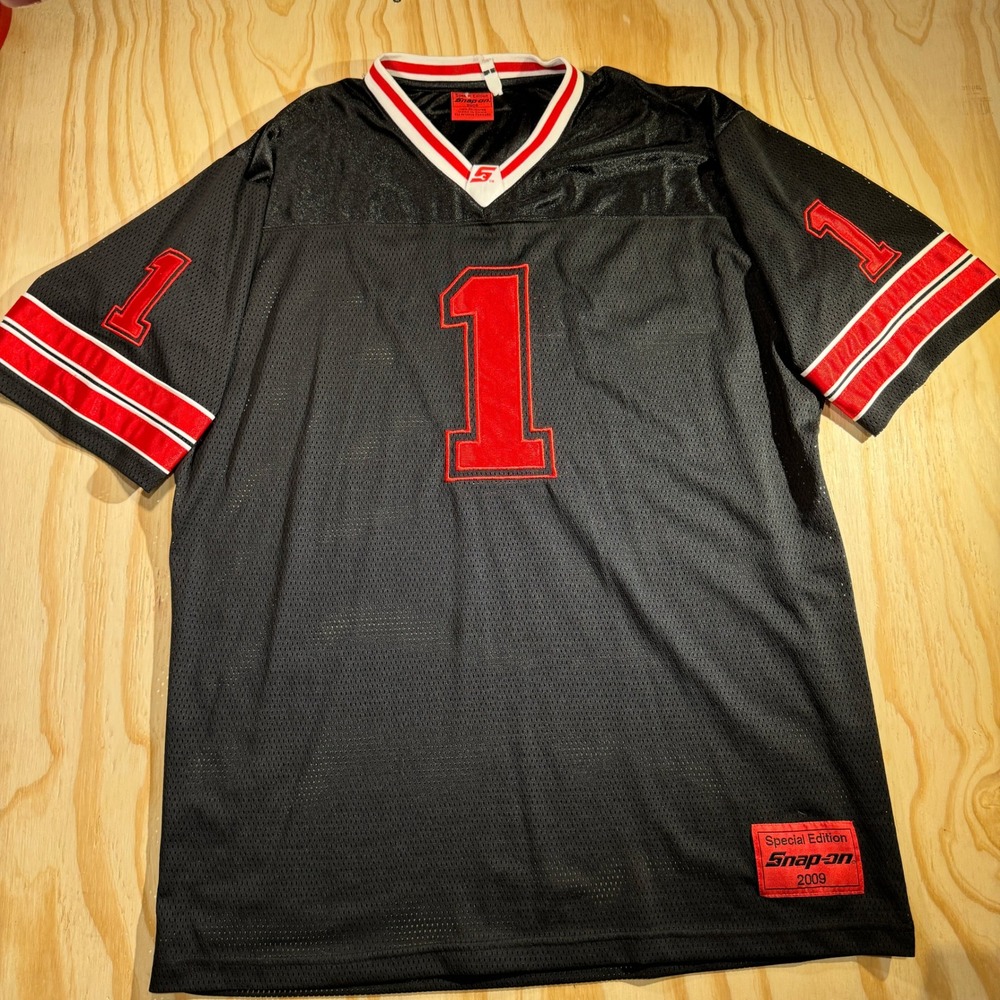 Snap-on Tools Men's 2009 Special Edition Football Jersey Black Mesh Size Large